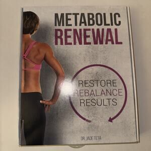 Workout DVD Set Metabolic Renewal Roadmap Book & 4 Phase Dr. Jade Teta - NEW